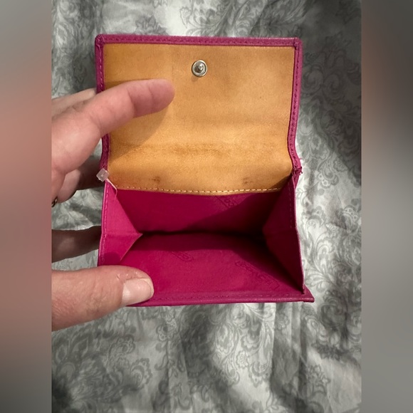 Pre loved. Coach Signature Collection Bi-Fold Compact Wallet pink - Picture 7 of 16